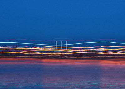 Interior Art Evening Lights fine art photography image from Motion Abstract limited edition series created by Canadian visual artist Elizabeth Hesp as interior art.