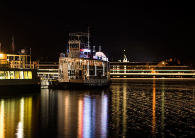 Kingston at Night from Kingston First Capital of Canada by Canadian visual artist Elizabeth Hesp as limited edition interior art.