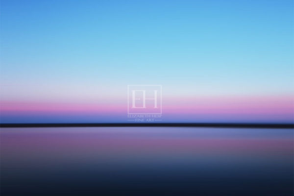 Interior Art Shades of Twilight Abstract Horizons fine art photography image by Canadian visual artist Elizabeth Hesp as interior art.