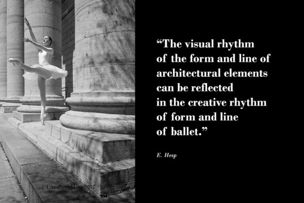 Baleet Pillars Enpointe image by visual artist and fine art photographer Elizabeth Hesp for her artist project Visual Rhythms Architecture Dance Music