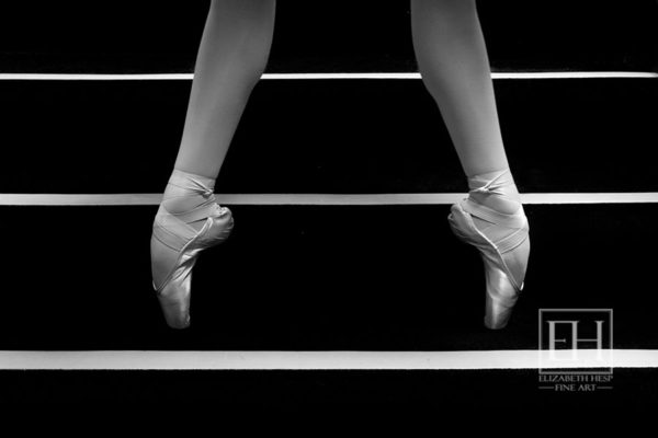 Ballet Onpointe fine art photography image from Visual Rhythms Architecture Dance Music by Elizabeth Hesp fine art photographer at the Grand Theatre Kingston Ontario