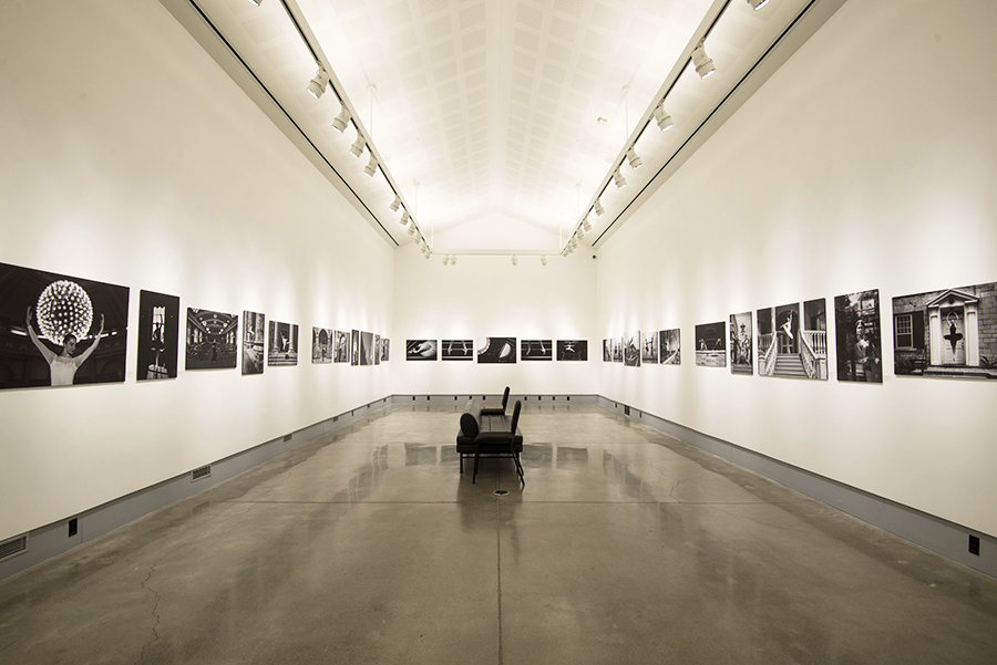 Visual artist Elizabeth Hesp fine art photography exhibition at the Isabel Bader Centre celebrating Kingston's architectural space with rhythm of dance and music